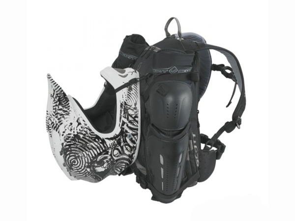 18lt Grafter back pack black/lime green (sample Image) : helmet and knee guards not included