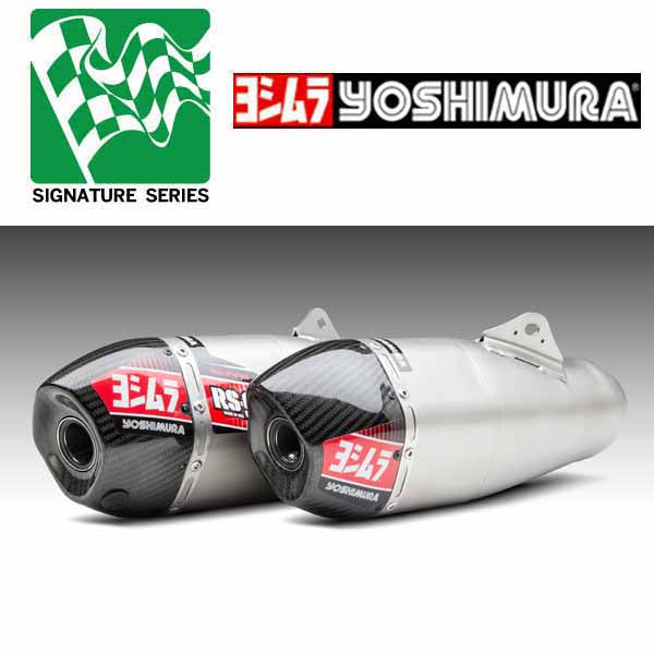 Yoshimura Signature RS-9T stainless/stainless/carbon fibre slip-on for 2019 Honda CRF450R/RX - YM-225842R520
