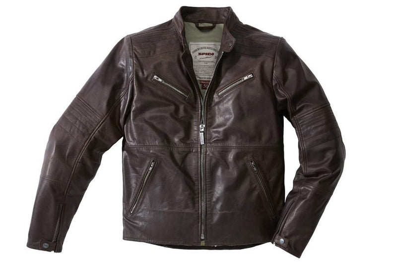 SPIDI Spidi Garage Leather Jacket Brown 56 Size 2XL