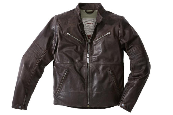 SPIDI Spidi Garage Leather Jacket Brown 54 Size XL