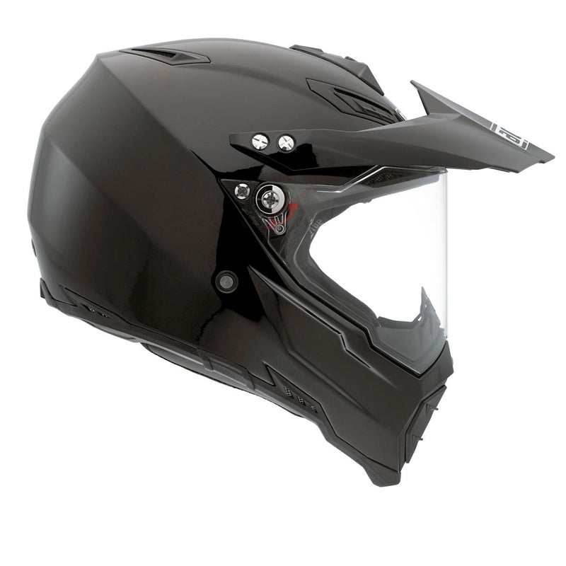 agv ax-8 evo carbon fiber helmet AGV AX-8 Dual Evo Black Adventure Helmet Size XL 62cm THS Moto NZ