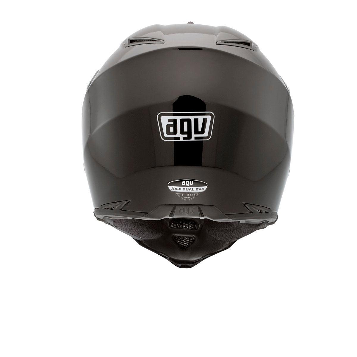 agv ax-8 evo naked matte black helmet AGV AX-8 Dual Evo Black Adventure Helmet Size XL 62cm THS Moto NZ