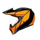 AGV AX9 Trail Gunmetal Orange Adventure Helmet Size Large 60cm