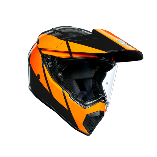 AGV AX9 Trail Gunmetal Orange 58 ML Medium Large Helmet