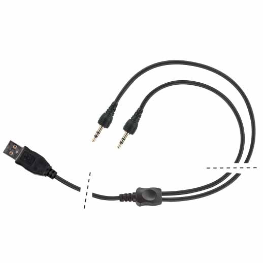 BA-USBCHXT25 - Interphone MC/XT series charging cable - Allows you to charge 2 devices simultaneously