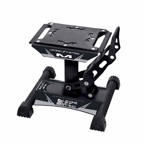 The Matrix LS1 Lift Stand is the stand for everyone from mini rider to the everyday rider to the professional rider. It is easy to transport and store. - Pictured is the black stand - MC-LS1-101