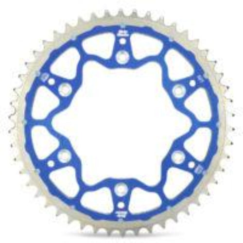 Moto Master Sprocket Rear Fusion Dual Ring Blue 52T