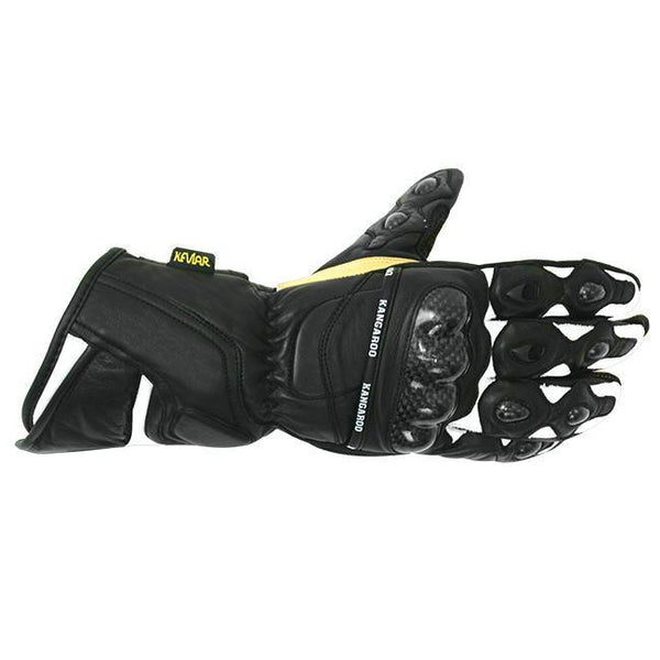 Orina Gloves Race Kangaroo Black P64195 Small