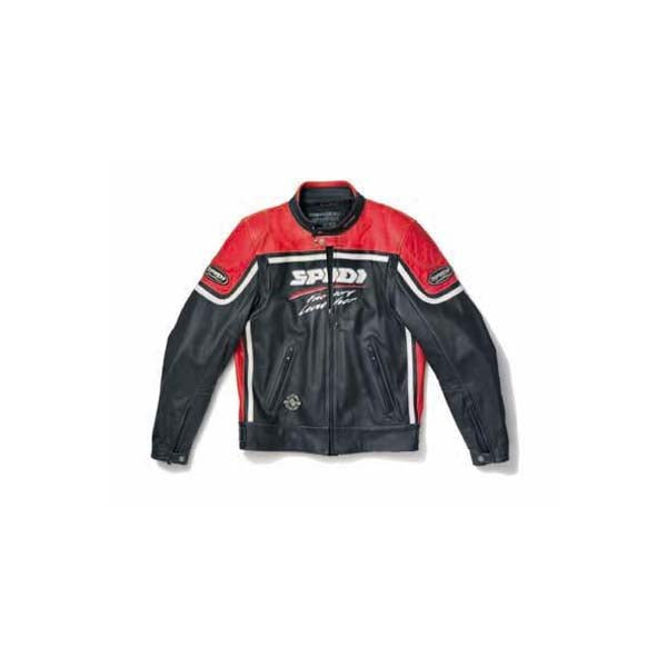 SPIDI Spidi Nasty Leather Jacket Red Medium Size