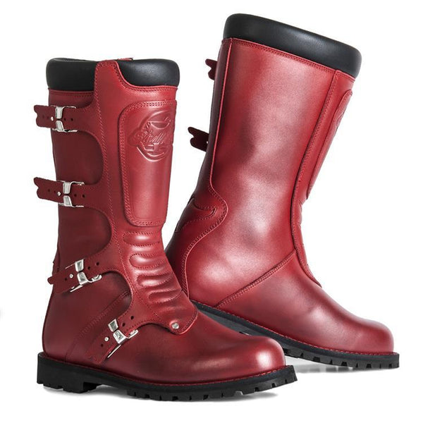 Stylmartin Continental Red Boots Size EU 44