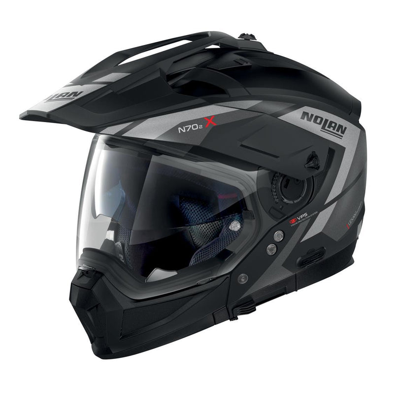 Nolan N70-2 X Adventure Helmet Flat Black Grey L Large 60cm