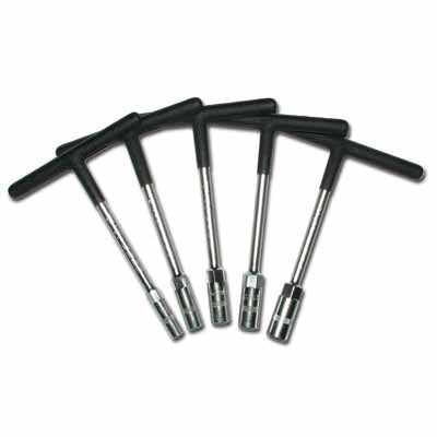 XTMT001 - XTECH Mini T handle 5pc Metric set contains 8mm, 10mm, 12mm, 13mm and 14mm sockets