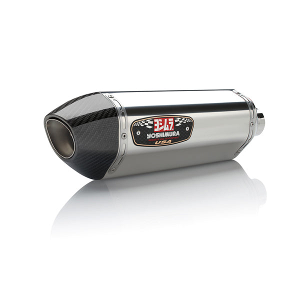 YM-14360BJ520 - Yoshimura Street Series R-77 slip-on in stainless/stainless/carbon fibre with a works finish for 2017-2018 Kawasaki Versys-X 300