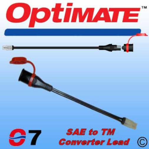 TM-O07 - Converter lead to connect your OptiMate with SAE-compatible connector to TM-accessories (as found on AccuMate and pre 2012 OptiMate models)