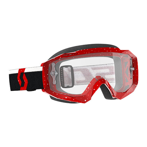 Scott Hustle X Mx Goggle Red/white Clear Works Lens