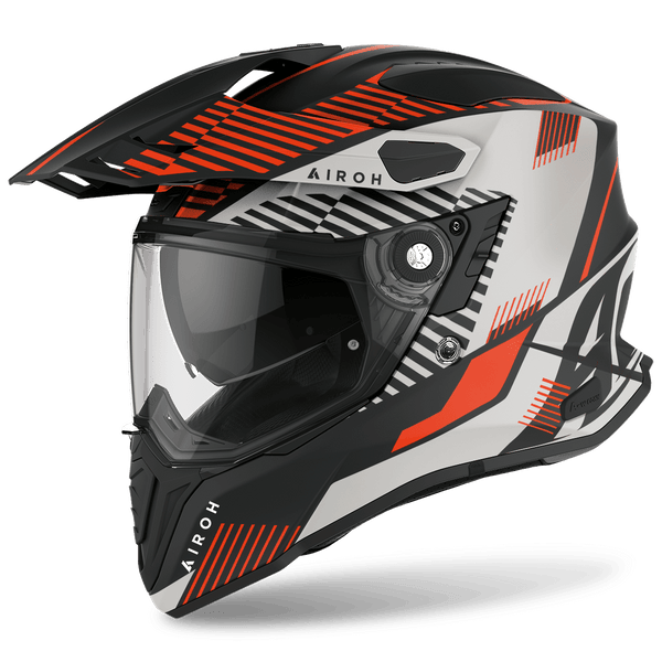 Airoh Commander Boost Orange Matt Adventure Motorcycle Helmet Size Medium 58cm