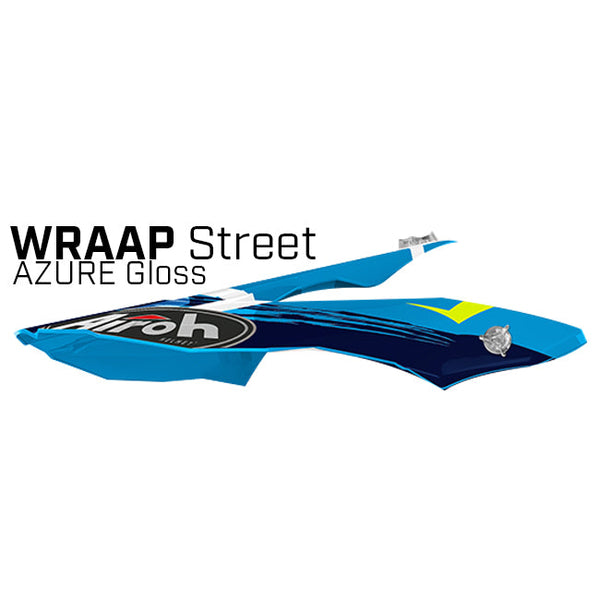 Airoh Peak Only Wraap Street Azure Gloss Helmet Mx