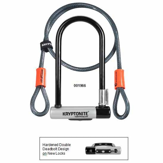 KN-001966 - Kryptonite Kryptolock Series 2 STD U-Lock comes with 120cm flex cable