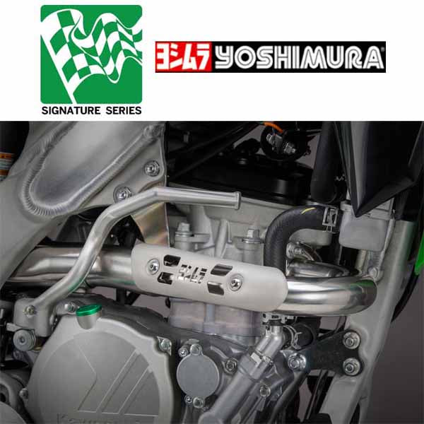 Yoshimura Signature Series RS-4 full system in stainless/aluminium/carbon fibre for 2017-2019 KX250F Kawasaki - YM-242930D320