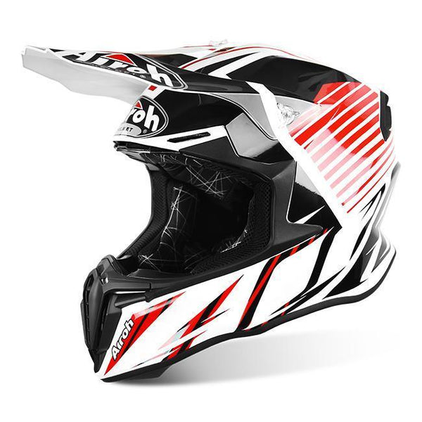 Airoh Helmet Strange Red Gloss Twist Off-Road Small 55cm 56cm