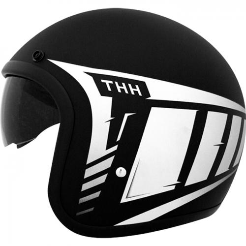 THH T-383 Helmet Nuclear Black White XL 61cm 62cm