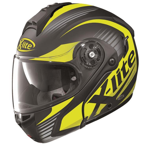 X-Lite X1004 Flip Face Helmet Black Yellow Medium 58cm