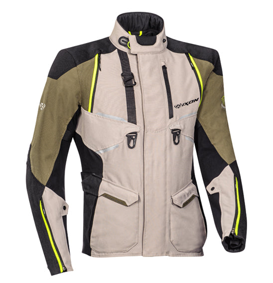 Ixon EDDAS Grey Khaki Black Road Jacket Size XL
