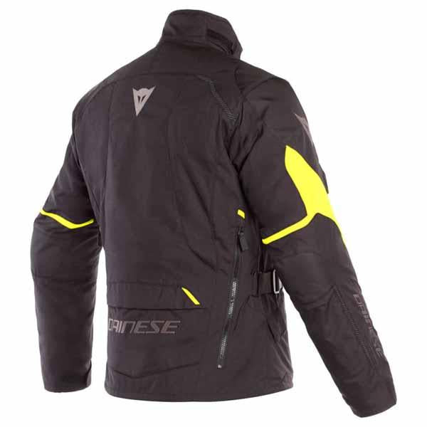 Dainese Tempest 2 D-Dry Textile Jacket Black Fluro Yellow Size Large