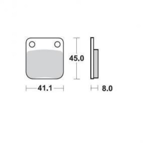 Moto Master Brake Pad Standard Sintered Yamaha Husqvarna