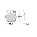 Moto Master Brake Pad Front Pro Sintered For Arctic Cat Honda Kawasaki Suzuki Yamaha