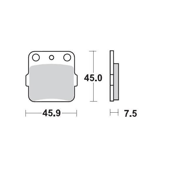 Moto Master Brake Pad Front Pro Sintered For Arctic Cat Honda Kawasaki Suzuki Yamaha