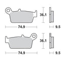 Moto Master Brake Pad Rear Racing Gp Gasgas Honda Kawasaki Suzuki Husqvarna Yamaha
