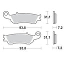 Moto Master Brake Pads Front Nitro Sport Yamaha YZ125 YZ250 08-21 YZ450F 08-19 YZ250F 07-20