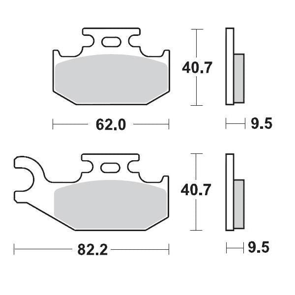 Moto Master Brake Pads Front Right Pro Sintered Can-am Outlander