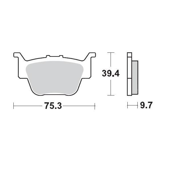 Moto Master Brake Pads Rear Pro Sintered For Honda