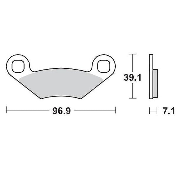 Moto Master Brake Pads Front Pro Sintered For Polaris