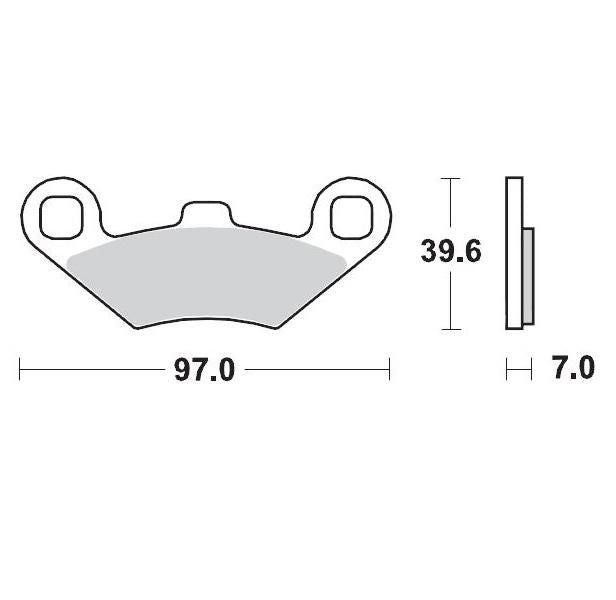 Moto Master Brake Pads Pro Sintered Front And Rear For Polaris