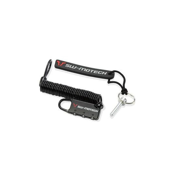 Sw Motech Swmotech Evo Security Motorbike Luggage Cable Lock Secures Tankbag From Theft Fixing Inside Bag