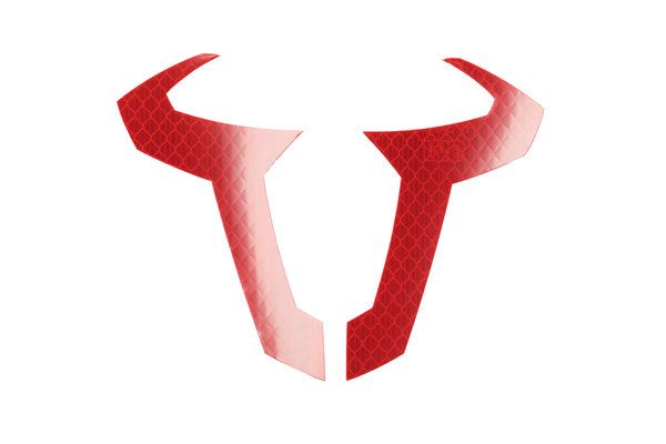 Sw Motech Sw-motech Sticker Bull. 130 X 97 Mm. Reflective. Red