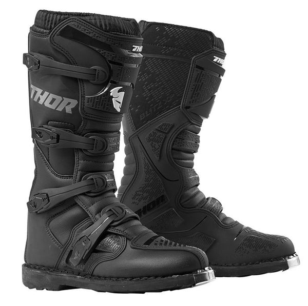 Thor MX Boots Blitz Xp Atv Commando Treaded Sole Black Size 15