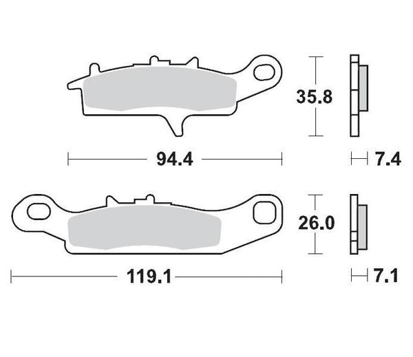 Moto Master Brake Pads Kawasaki KFX450R 08-11