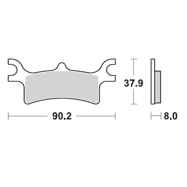 Moto Master Brake Pads Pro Sintered For Polaris