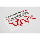Sw Motech Sw-motech Sticker Sheet Black Red