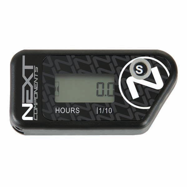 NXT-WM-101 - Next Hour Meter (in black) - wireless vibration activated technology allows you to track the life of your engine