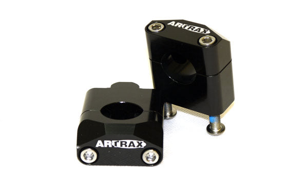 Artrax 35mm Risers Std To Fat 28.6 Bar Black