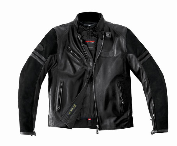 SPIDI Spidi Ace Leather Jacket Black Suede 52 Size Large
