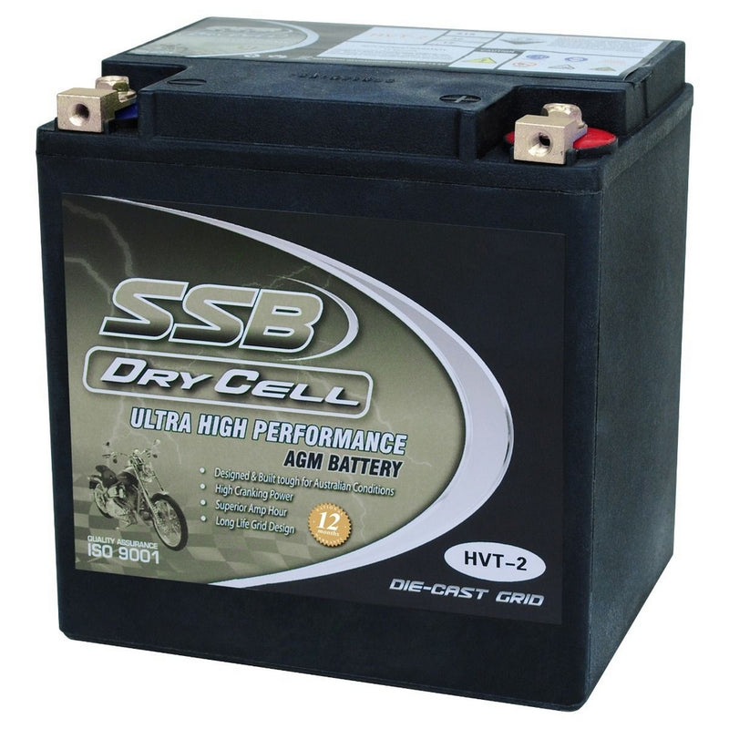 SSB Battery (HVT-2) AGM 12V 30Ah 515CCA Ultra High Performance Dry Cell
