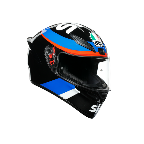 AGV K1 Rossi Vr46 Sky Racing Team 62 XL Extra Large Black Blue Helmet