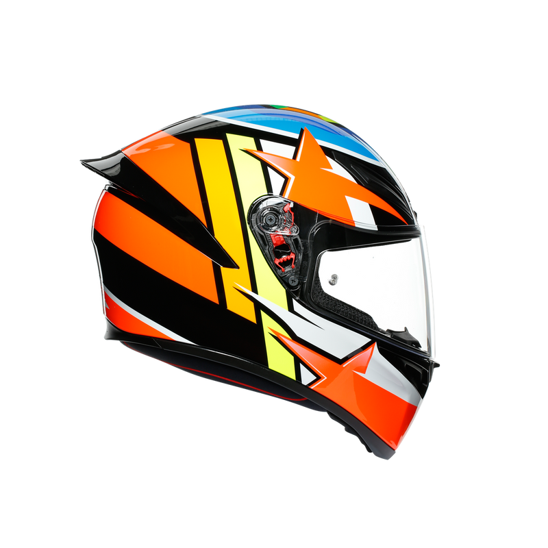 AGV K1 Rodrigo 58 ML Medium Large Orange Blue Helmet
