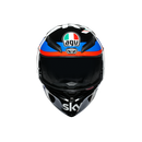 AGV K1 Rossi Vr46 Sky Racing Team Black Blue Road Helmet Size Large 60cm